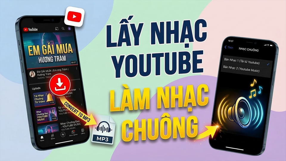 Cách biến bài hát yêu thích trên YouTube thành nhạc chuông điện thoại
