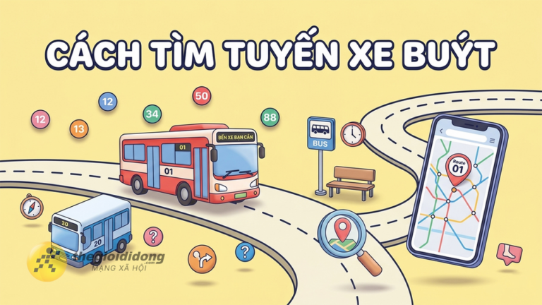 3 cách tìm tuyến xe buýt trong nốt nhạc trên điện thoại